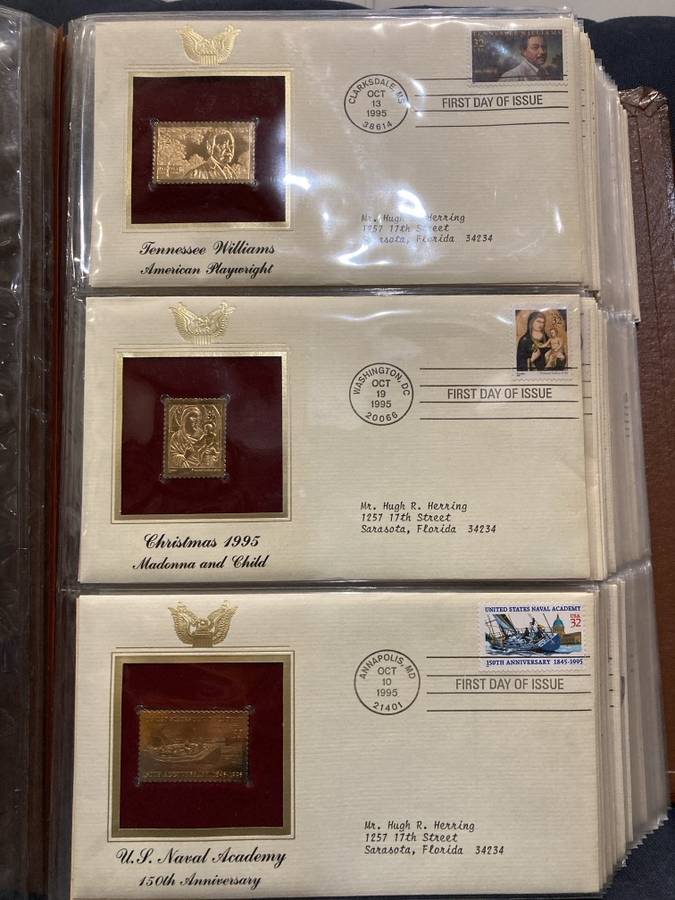 Golden Replicas of United States Stamps (Postal Commemorative Society)