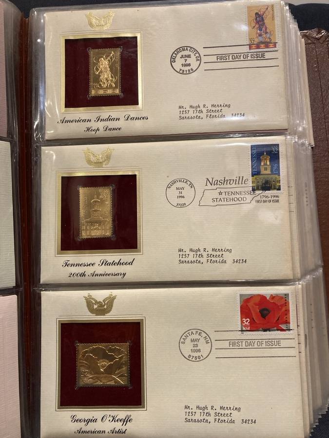Golden Replicas of United States Stamps (Postal Commemorative Society)