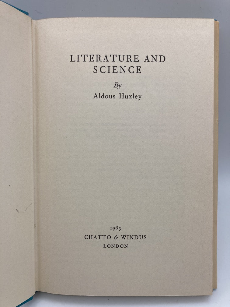 Literature & Science