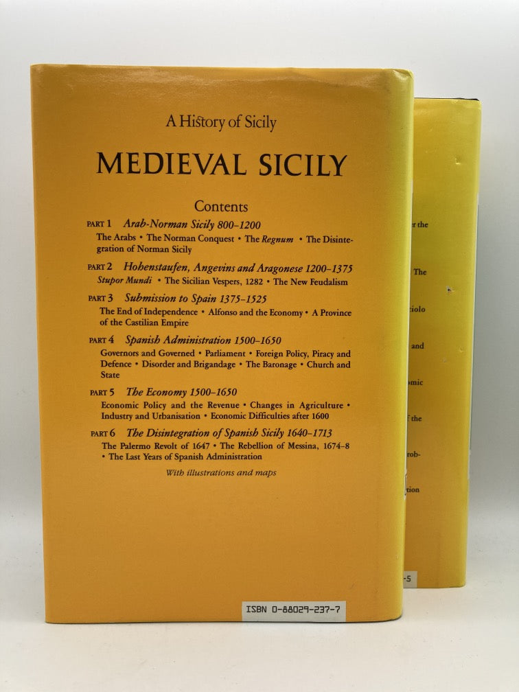 A History of Sicily: Vol. 1 Medieval Sicily and Vol. 2 Modern Sicily