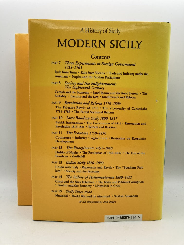 A History of Sicily: Vol. 1 Medieval Sicily and Vol. 2 Modern Sicily
