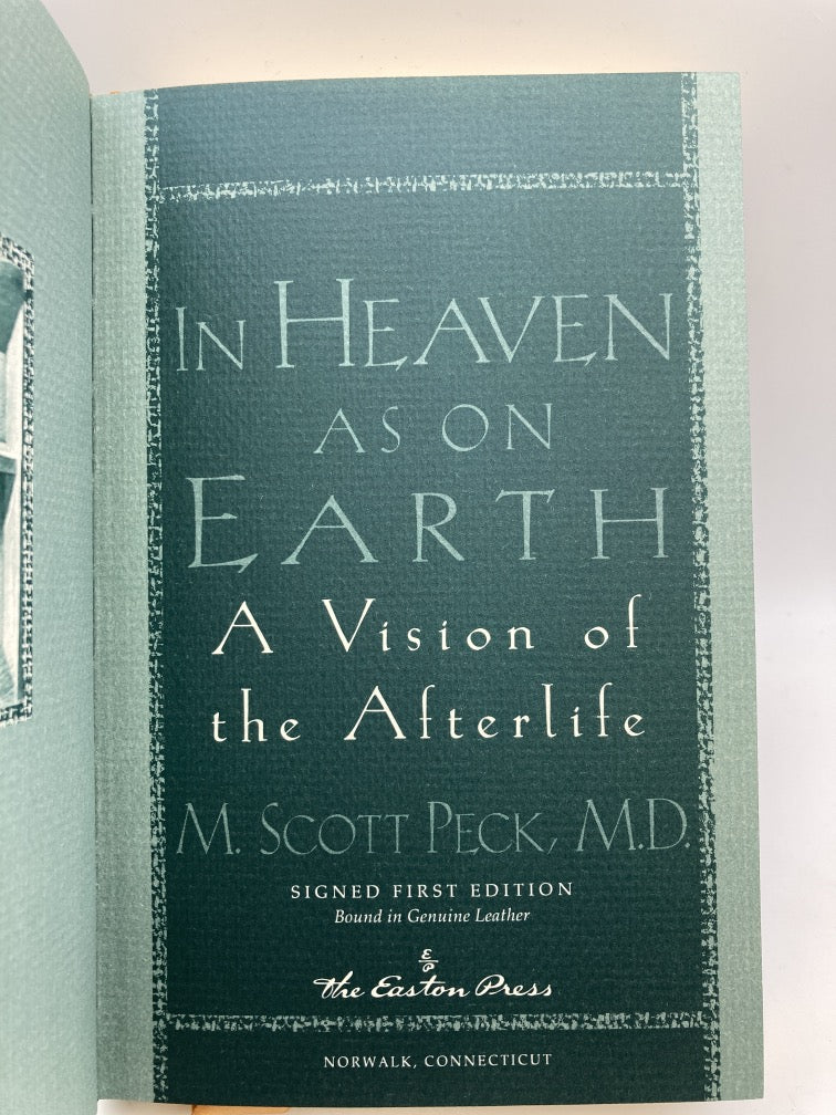 In Heaven As On Earth (Easton Press Signed First Edition)