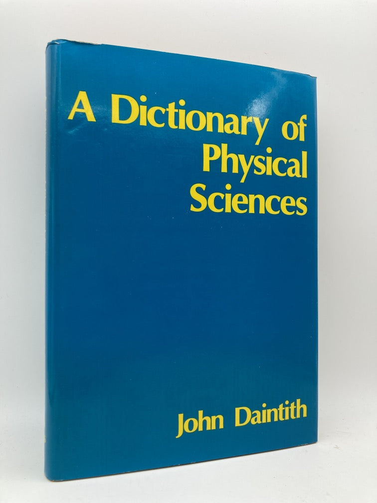 A Dictionary of Physical Sciences