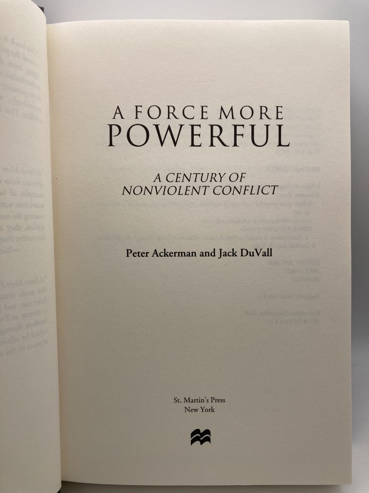 A Force More Powerful: A Century of Noonviolent Conflict