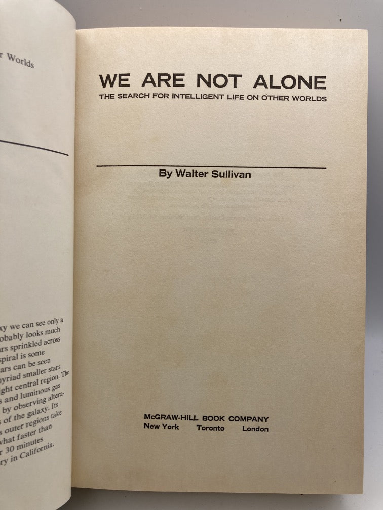 We Are Not Alone: The Search for Intelligent Life on Other Worlds