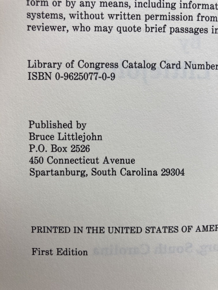 Littlejohn's Political Memoirs (1934-1988)