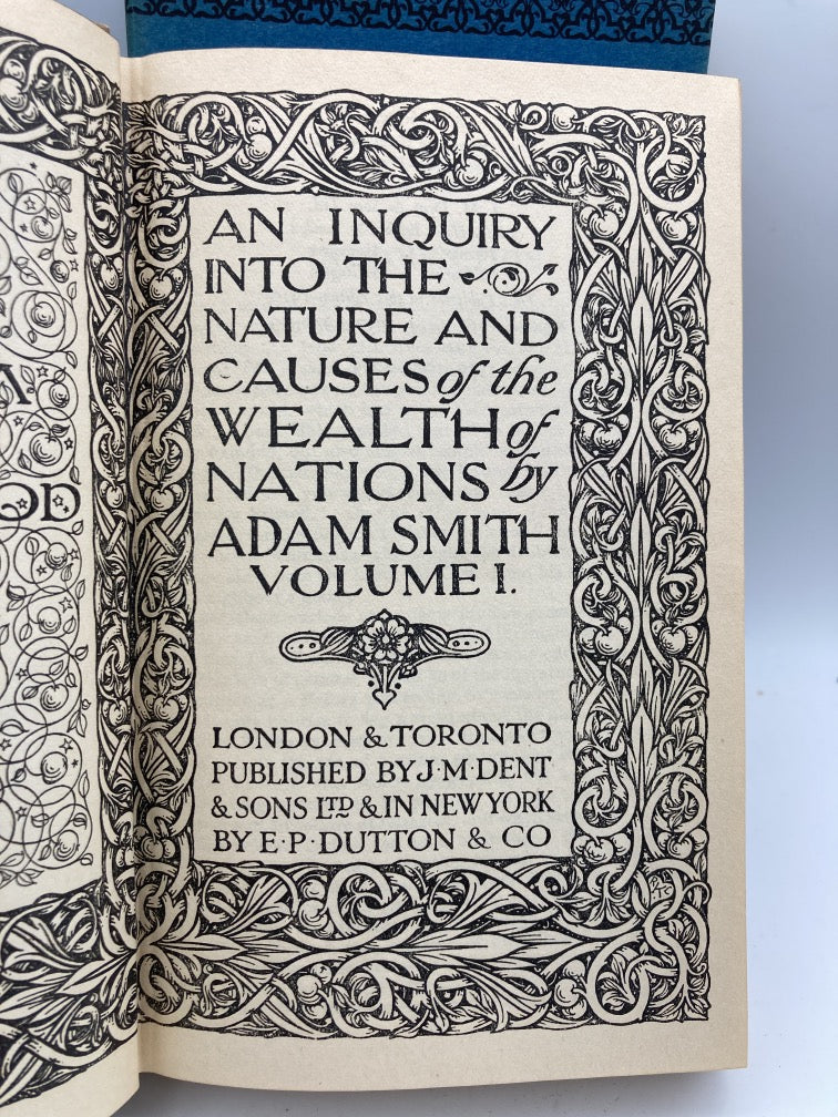 The Wealth of Nations: Two Volume Set (Everyman's Library #412 & #413))