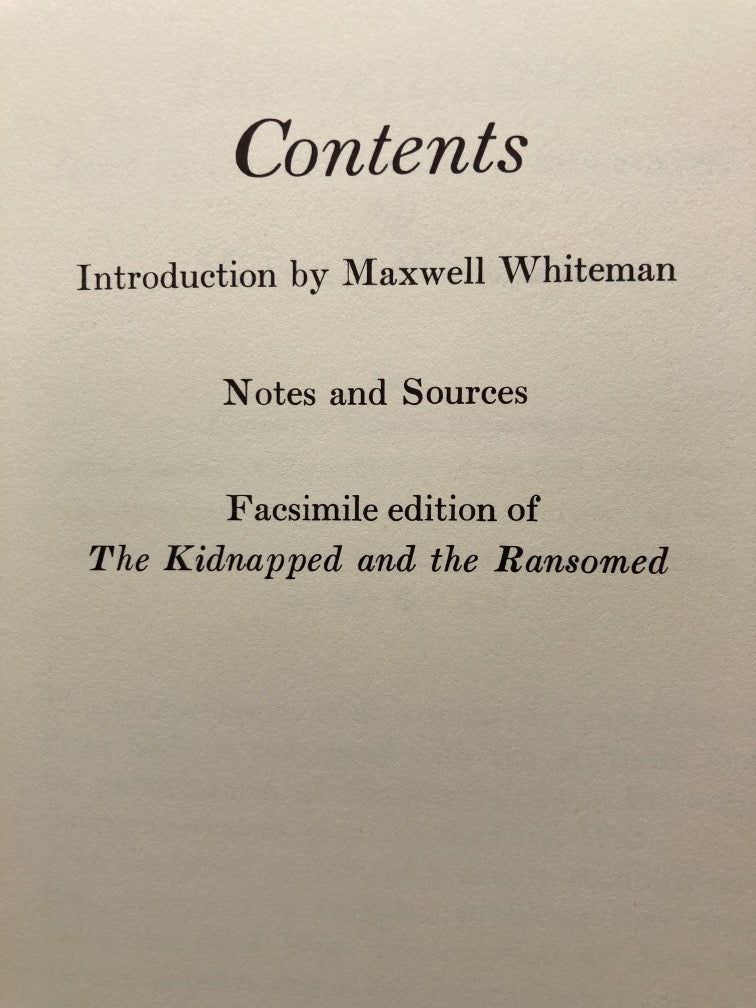 The Kidnapped and the Ransomed: The Narrative of Peter and Vina Still After Forty Years of Slavery