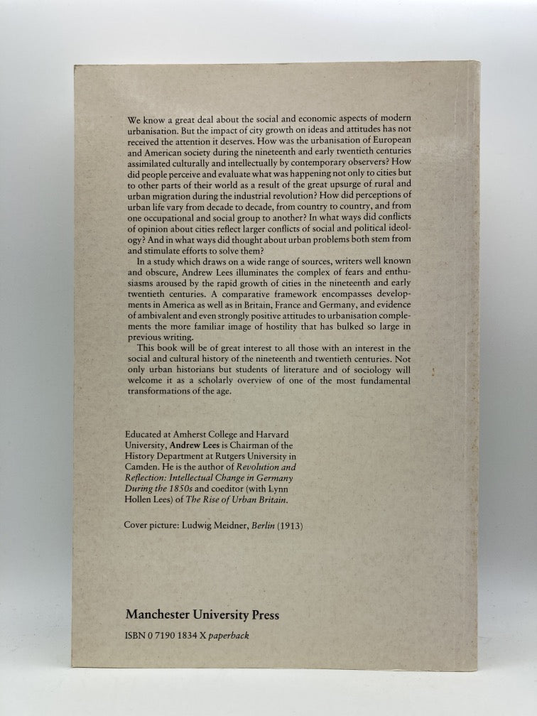 Cities Perceived: Urban Society in European and American Thought 1820-1940