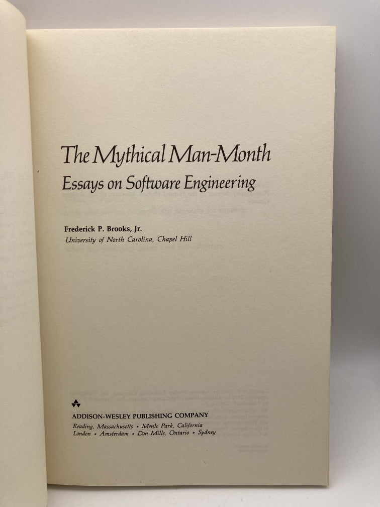 The Mythical Man-Month