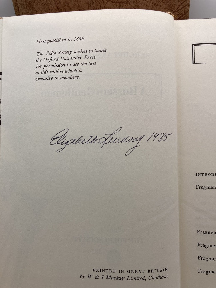 A Russian Gentleman (Folio Society)
