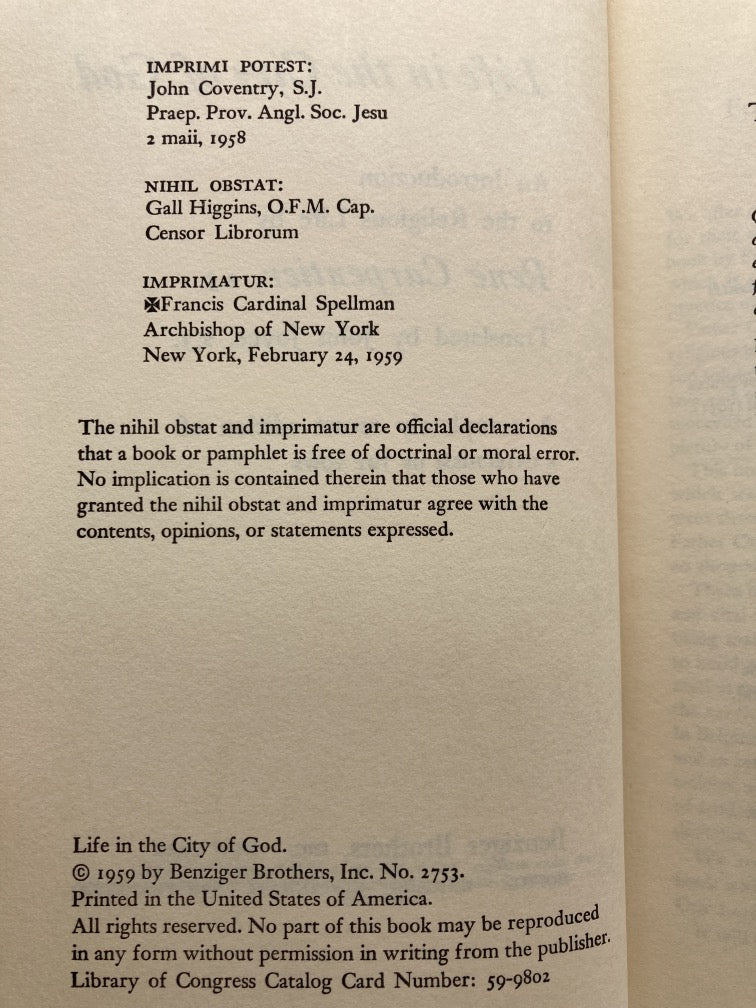 Life in the City of God: An Introduction to the Religious Life