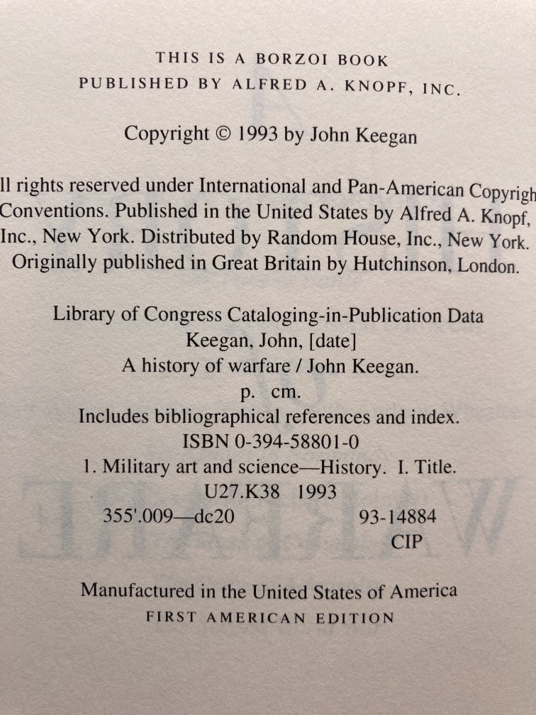 A History of Warfare