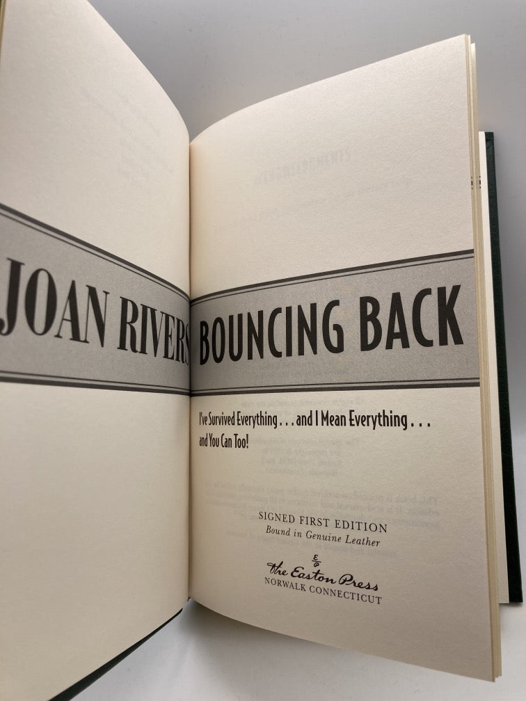 Bouncing Back (Easton Press Signed First Edition)