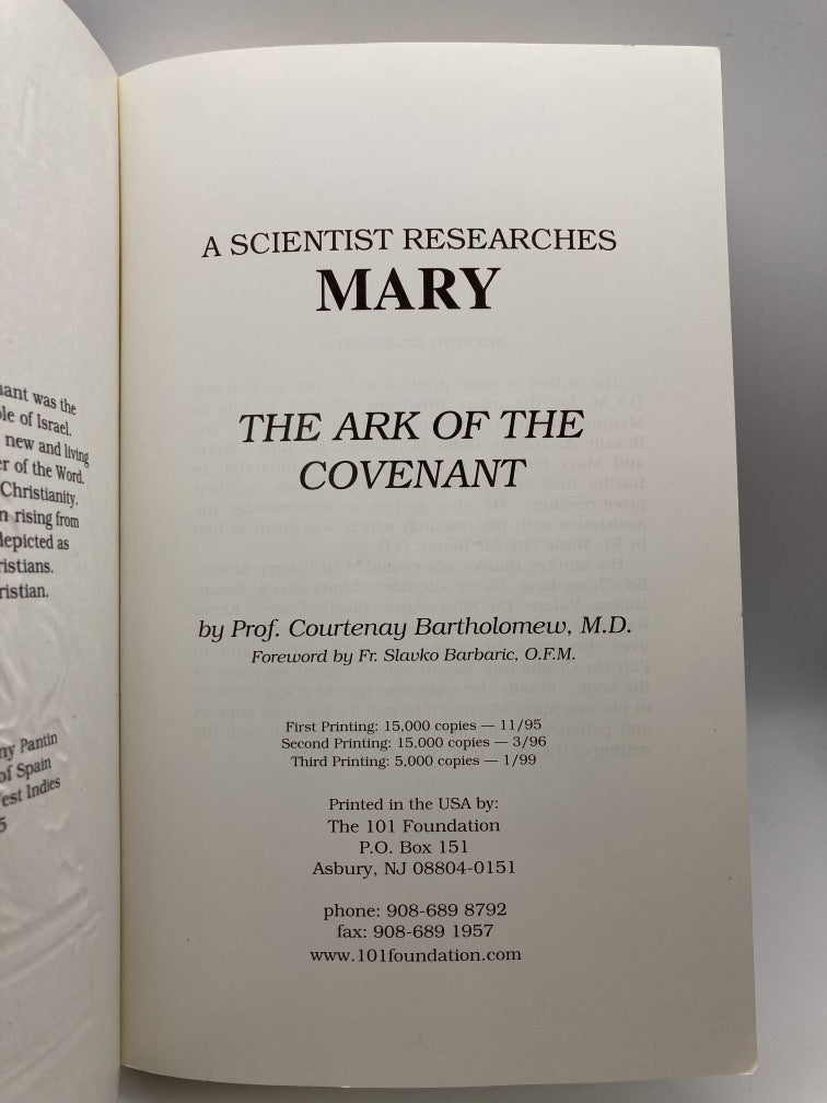 A Scientist Researches Mary: The Ark Of The Covenant