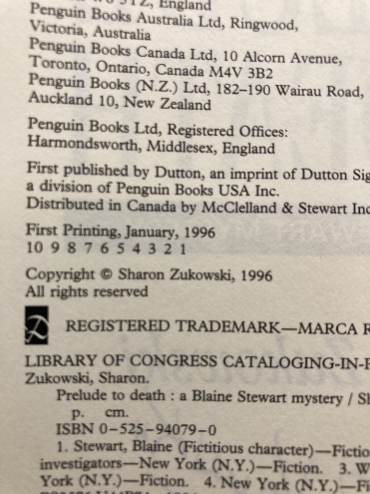 A Prelude to Death: A Blaine Stewart Mystery