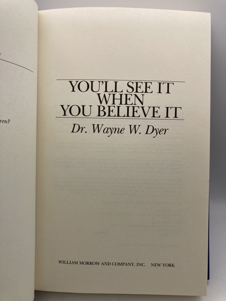 You'll See It When You Believe It