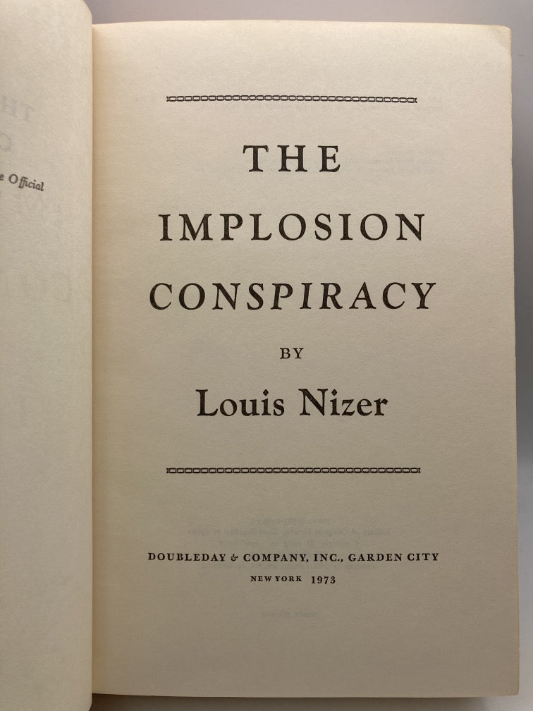The Implosion Conspiracy