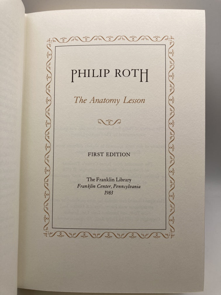 The Anatomy Lesson (Franklin Library Signed First Edition)