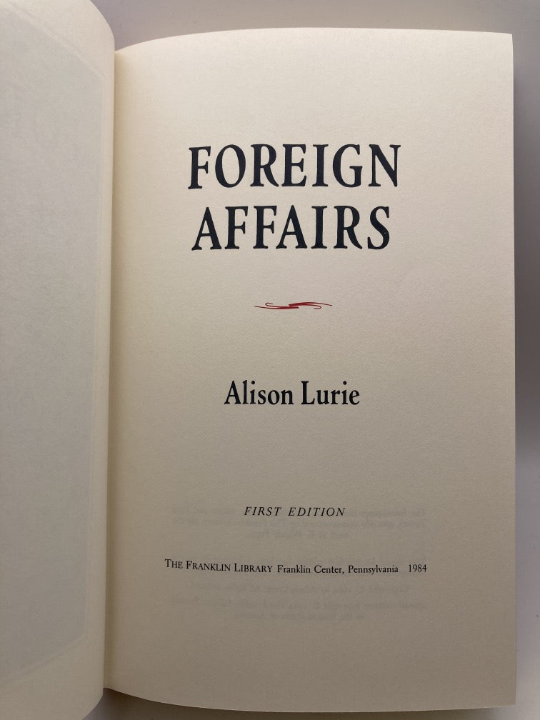 Foreign Affairs (Franklin Library Signed First Edition)