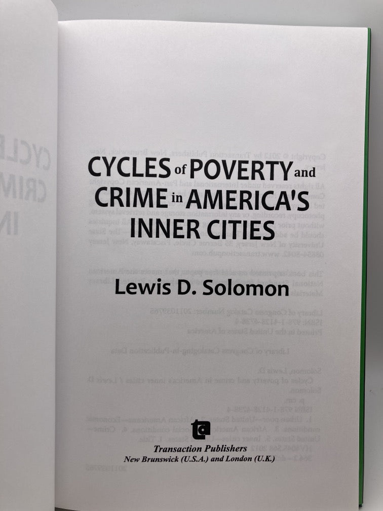 Cycles of Poverty and Crime in America's Inner Cities