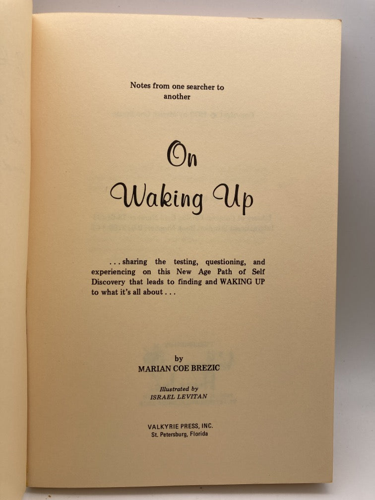 On Waking Up: Welcome to the Ultimate Personal Trip