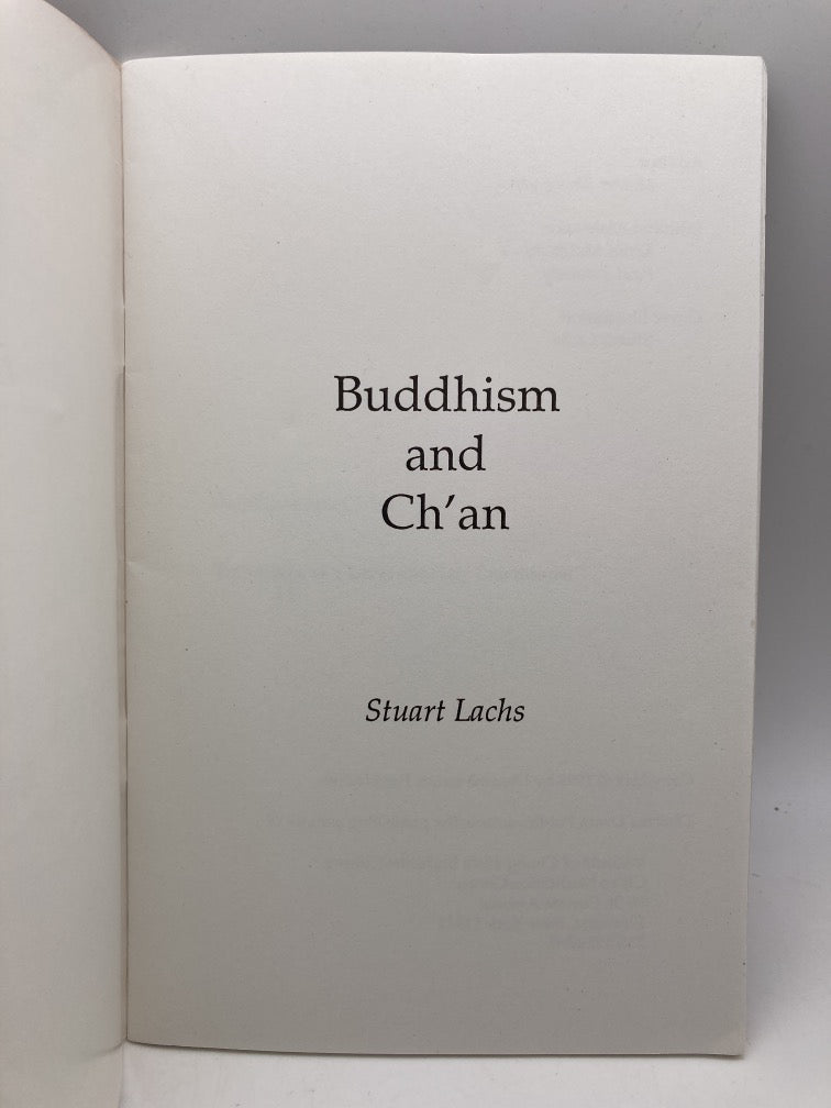 Buddhism and Ch'an