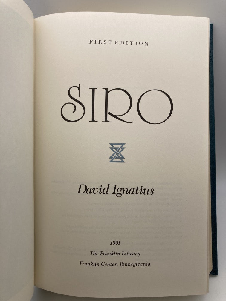 Siro (Franklin Library Signed First Edition)