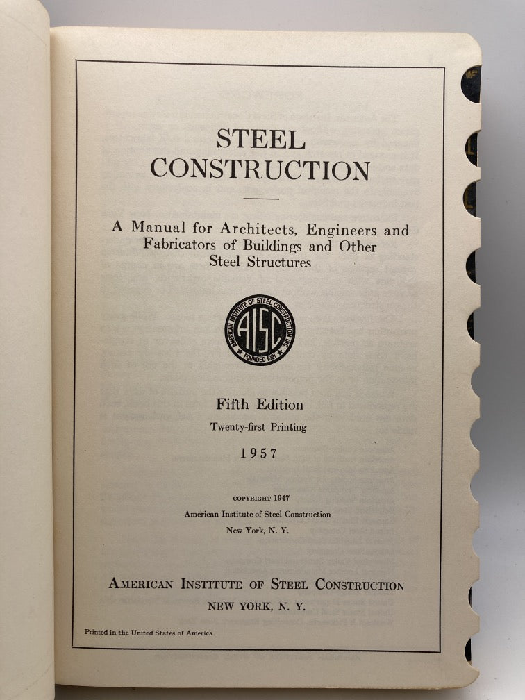 Vintage Steel Construction Reference Books: 4 Book Set