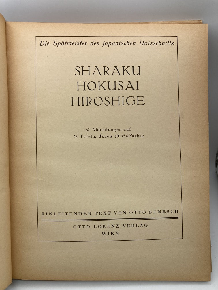 Die Spatmeister des Jjapanischen Holzschnitts
