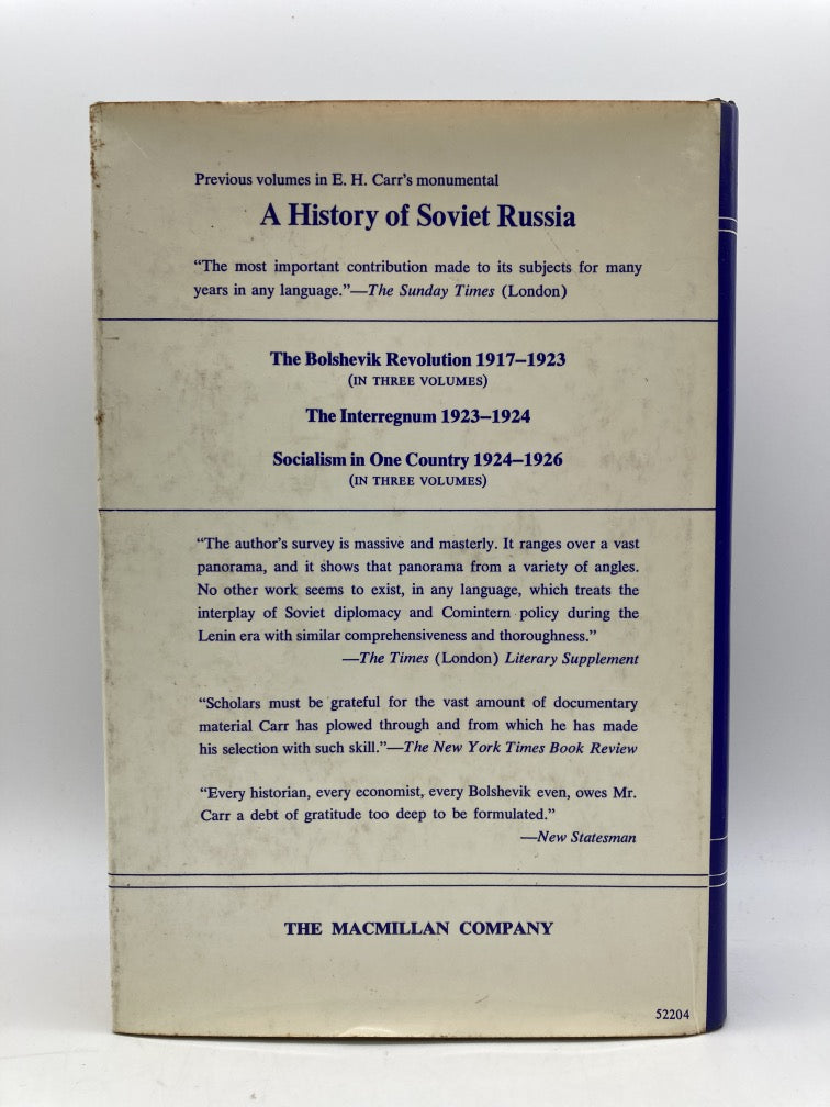 Foundations of a Planned Economy 1926-1929: A History of Soviet Russia (Volume One: Part 2)