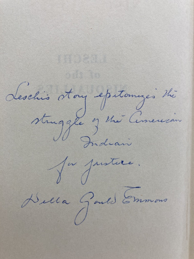 Leschi of the Nisquallies (Signed)