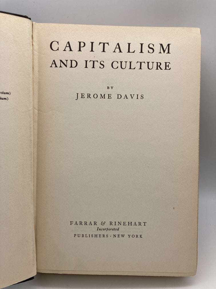 Capitalism and Culture