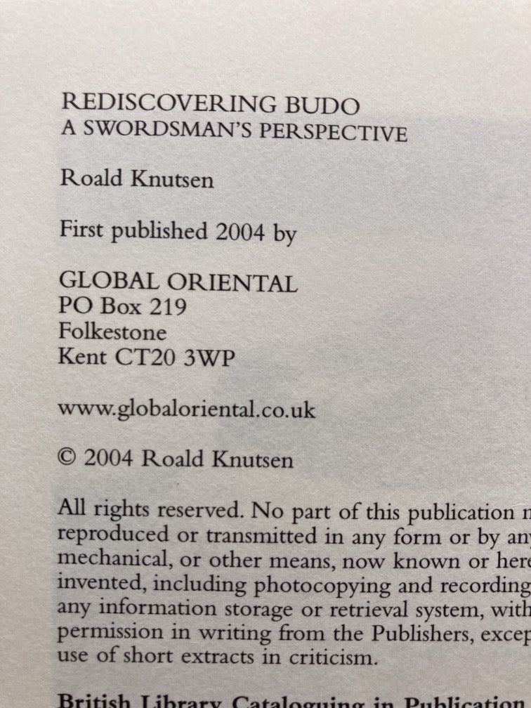 Rediscovering Budo from a Swordsman's Perspective