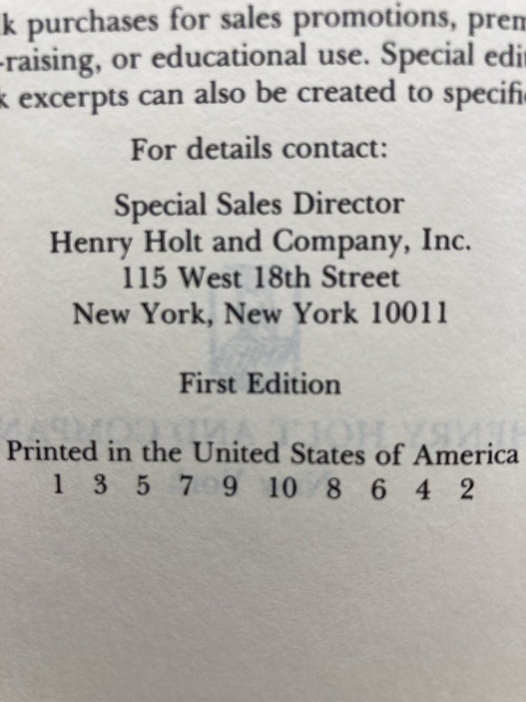 "F" is for Fugitive (Signed First Edition)