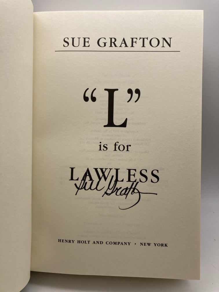"L" is for Lawless (Signed First Edition)