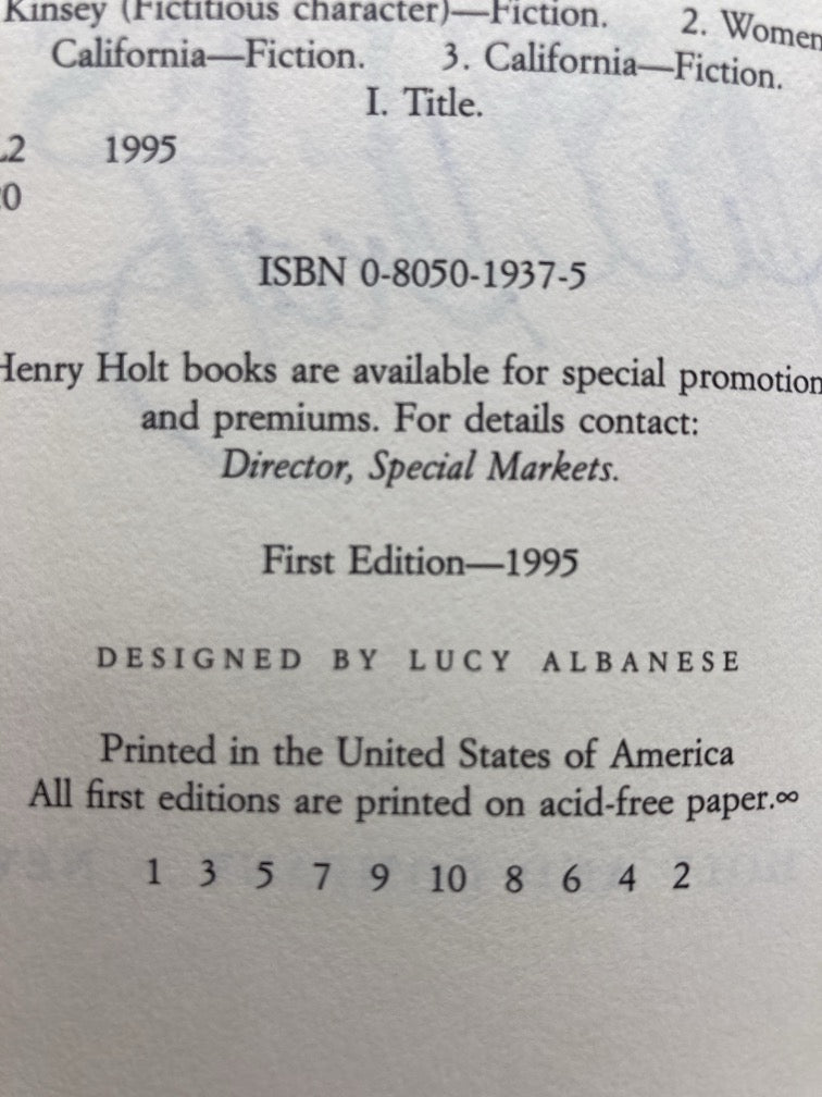"L" is for Lawless (Signed First Edition)