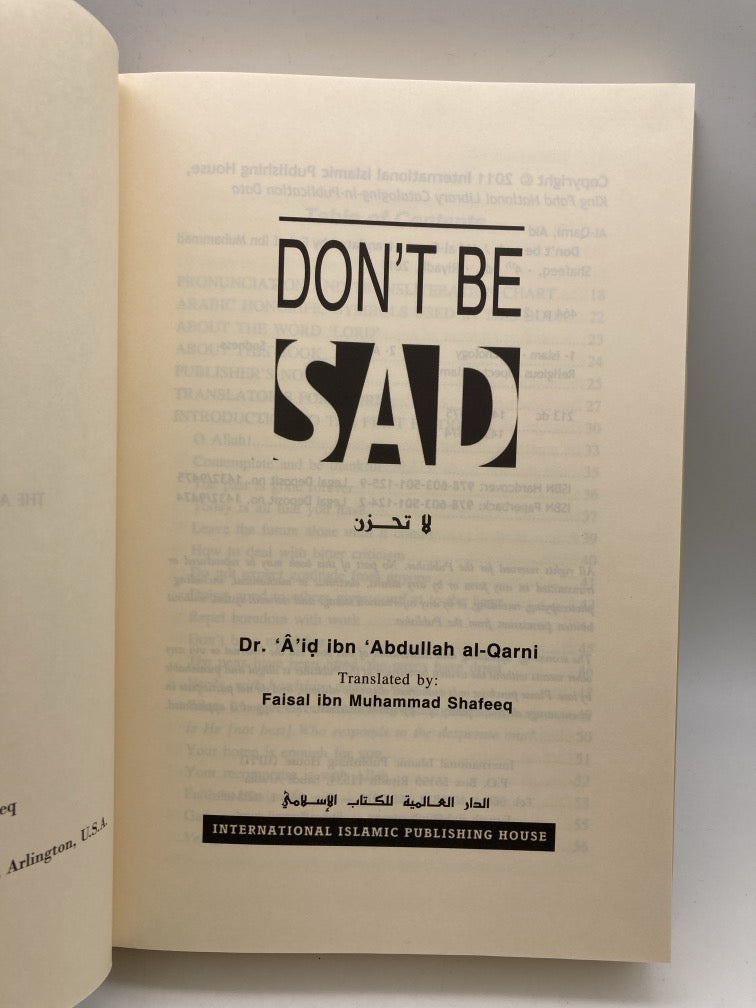 Don't Be Sad
