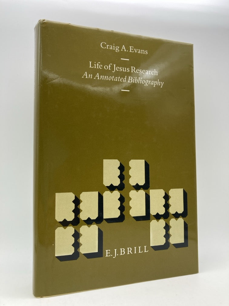 Life of Jesus Research: An Annotated Bibliography
