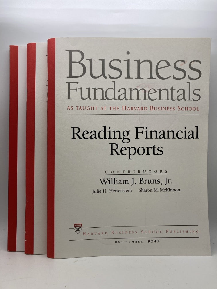 Business Fundamentals as Taught at the Harvard Business School with Discussion Leader's Guides (3 Topics)