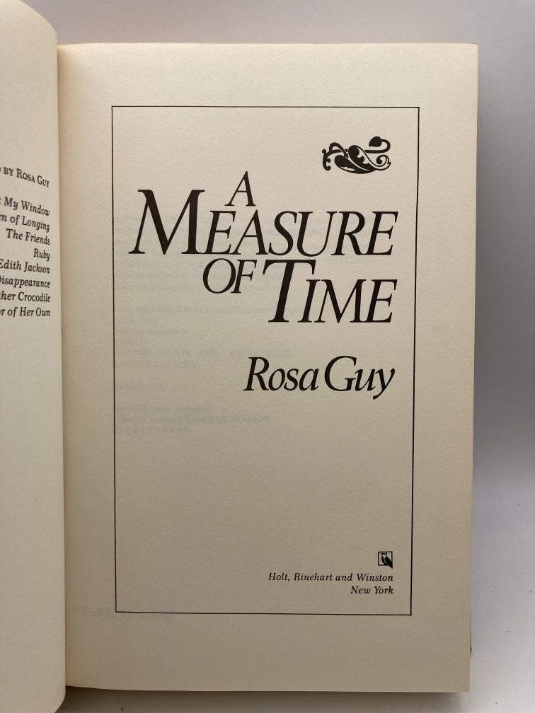 A Measure of Time (signed first edition)