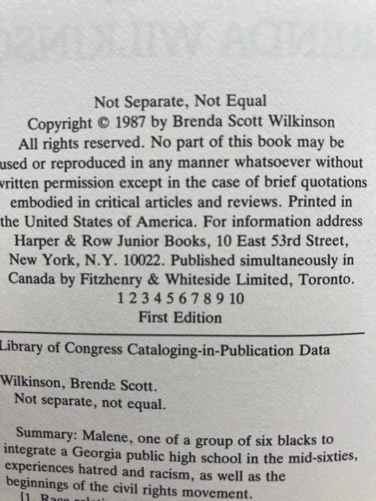 Ludell / Ludell & Willie / Not Separate, Not Equal (Signed First Editions)