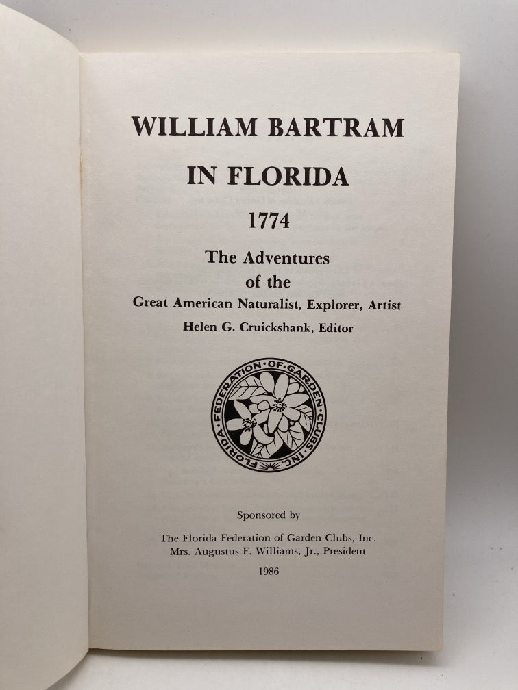 Bartram in Floridad: 1774