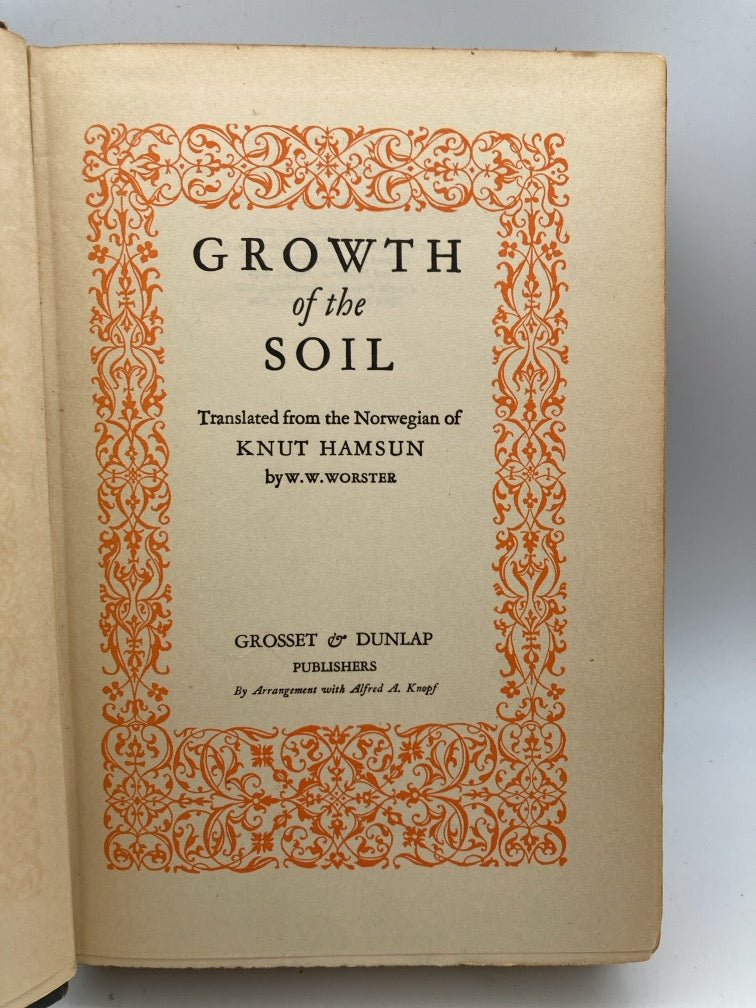 Growth of the Soil: Book One