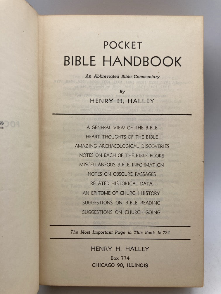 Pocket Bible Handbook: An Abbreviated Bible Commentary