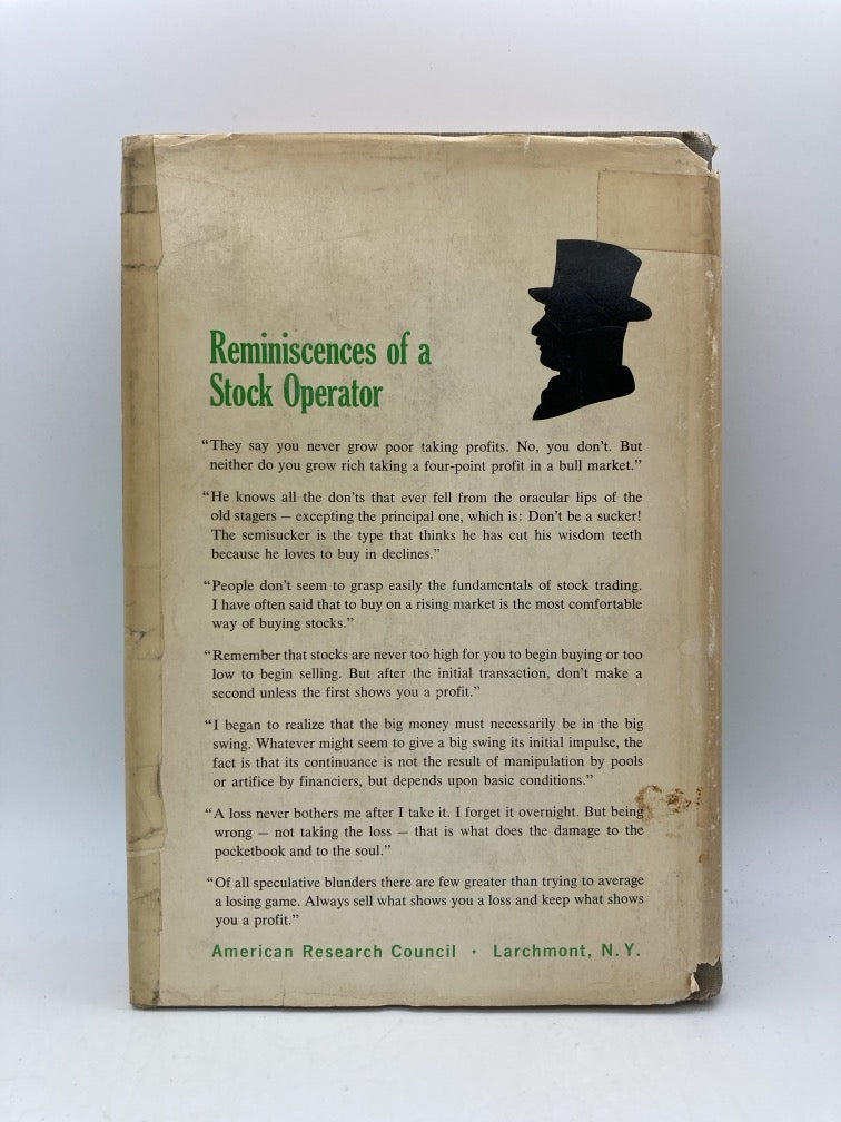 Reminiscences of a Stock Operator