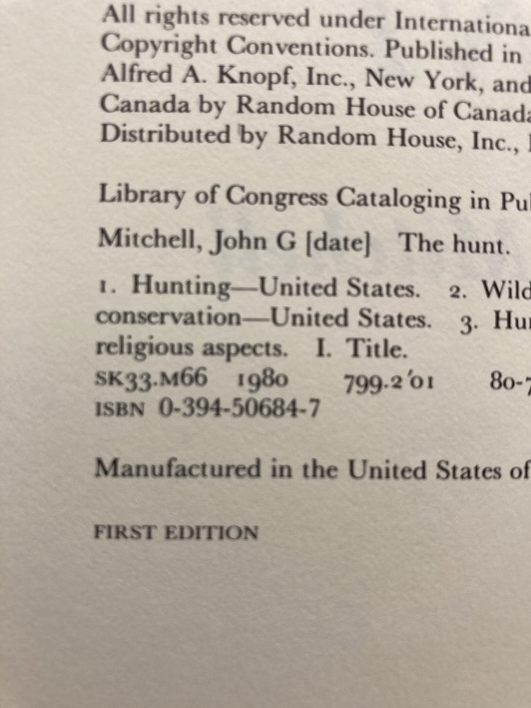 The Hunt: A Personal Exploration of Hunting in America Today and the Emotions It Inspires