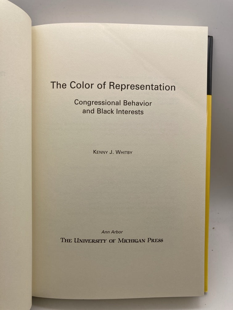 The Color of Representation: Congressional Behavior and Black Interests