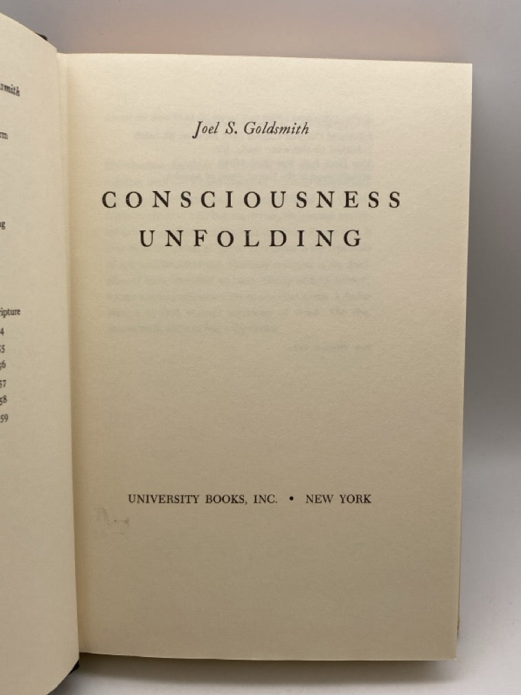 Consciousness Unfolding
