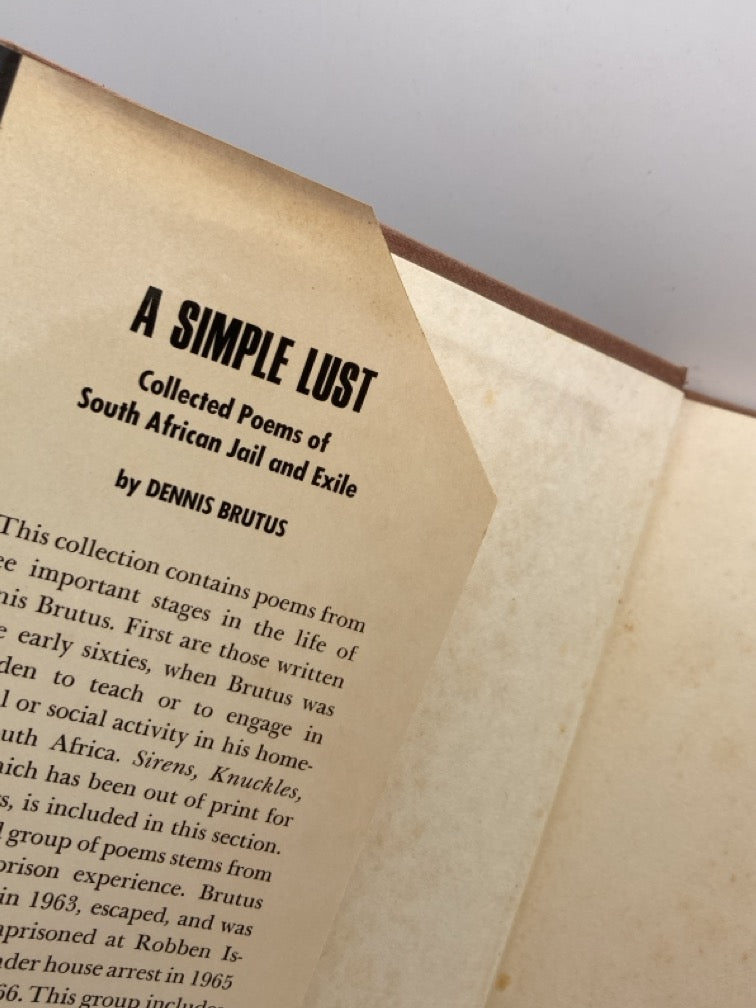 A Simple Lust: Collected Poems of South African Jail and Exile